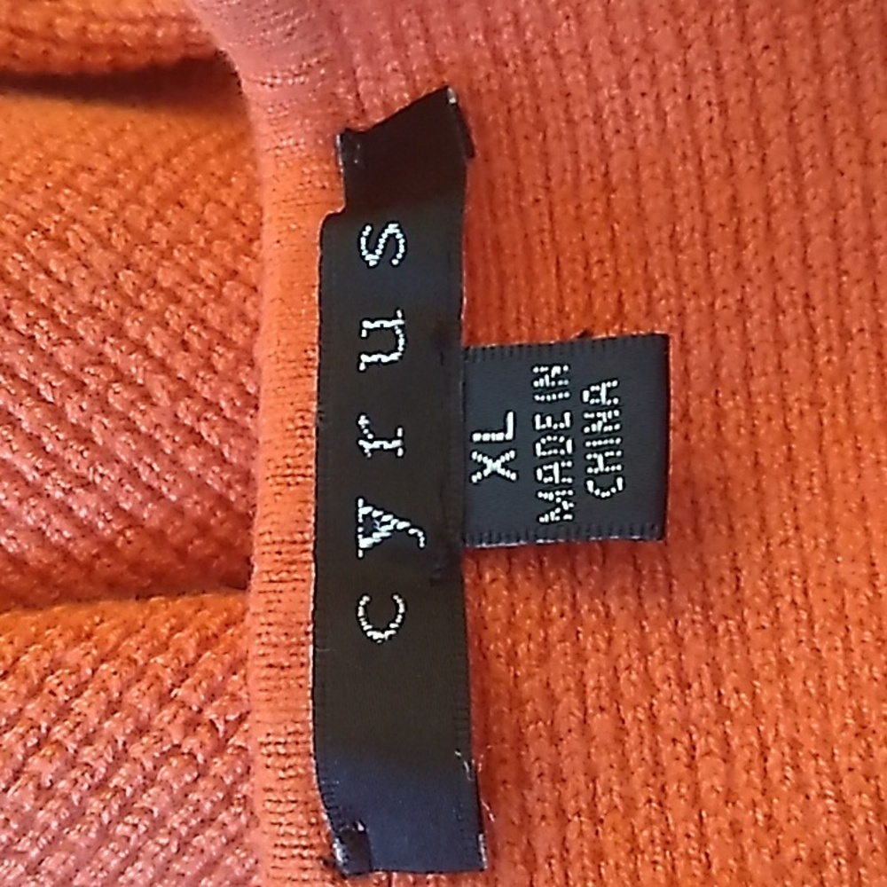 Cyrus Bright Orange Dolman Sleeve Sweater - Picture 6 of 8